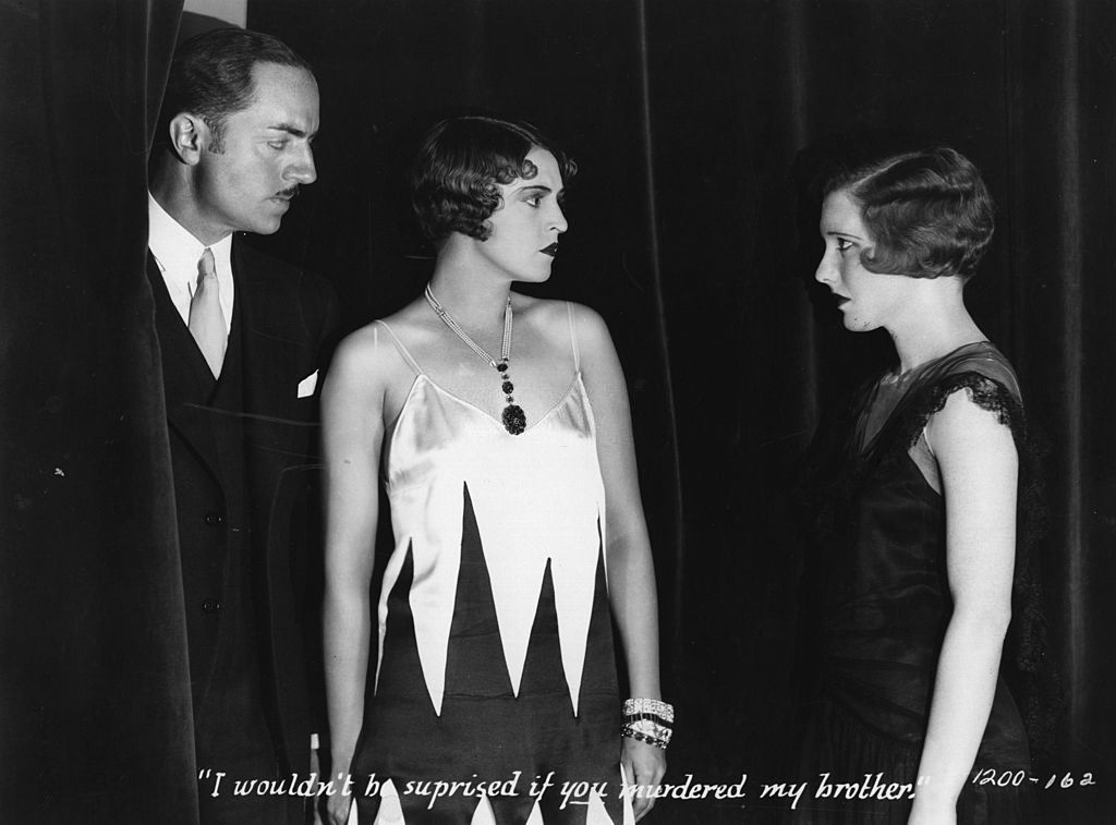 #50 Jean Arthur with William Powell in the detective film ‘The Greene Murder Case’, 1929.