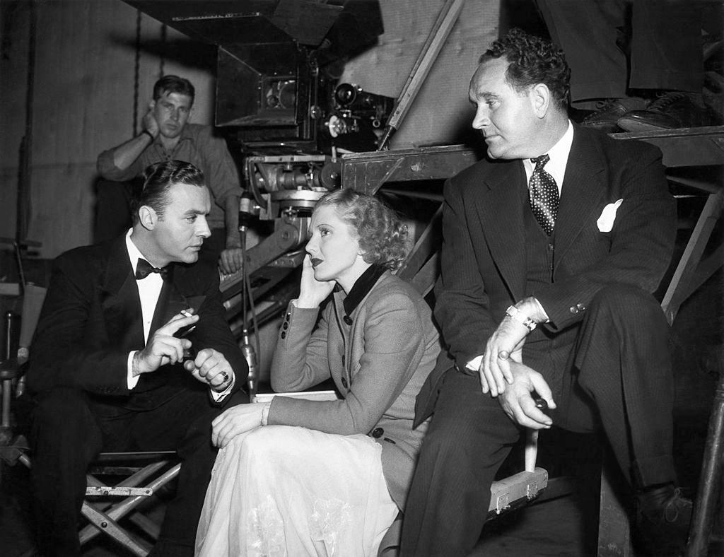 #66 Jean Arthur with Charles Boyer and Frank Borzage, 1937.