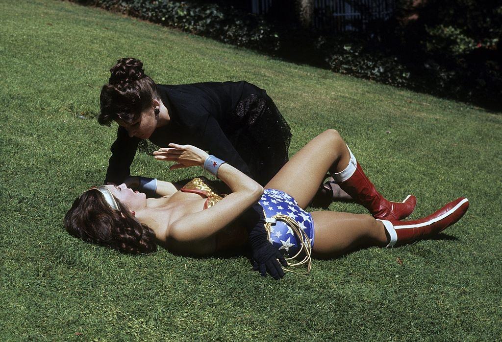 #3 Lynda Carter with Christine Belford, 1976.