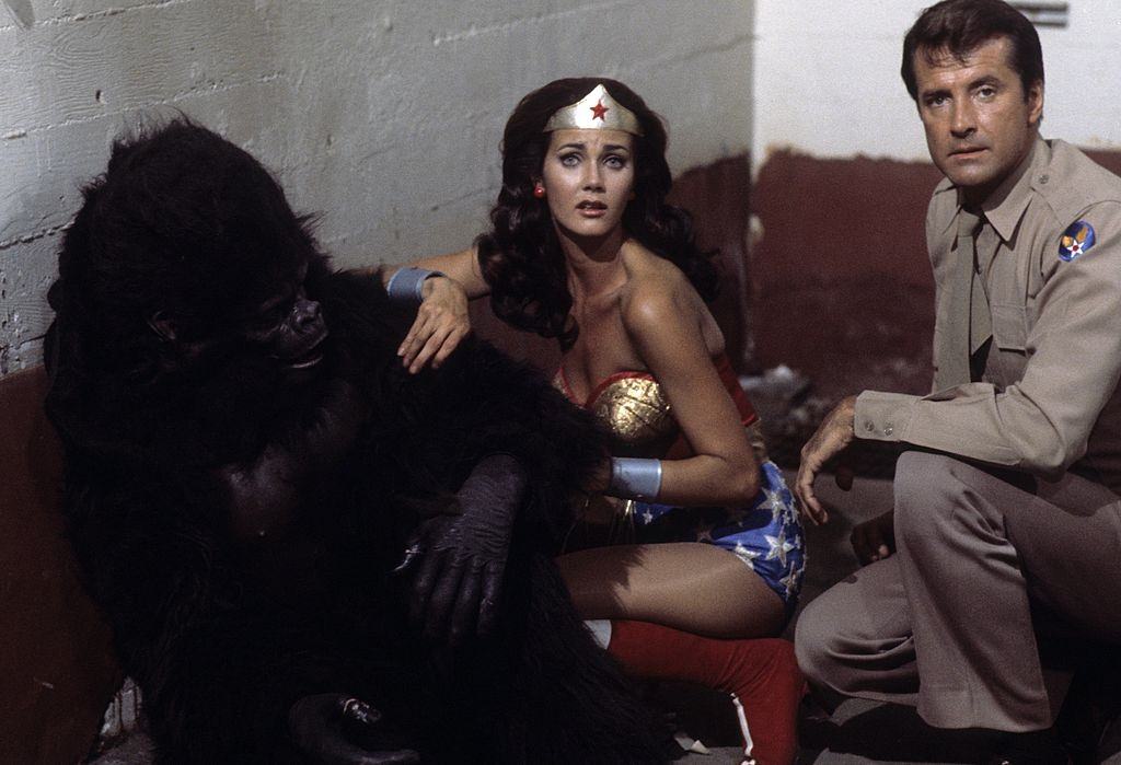 #28 Lynda Carter as Wonder Woman in the episode ‘Wonder Woman vs. Gargantua’, 1976.