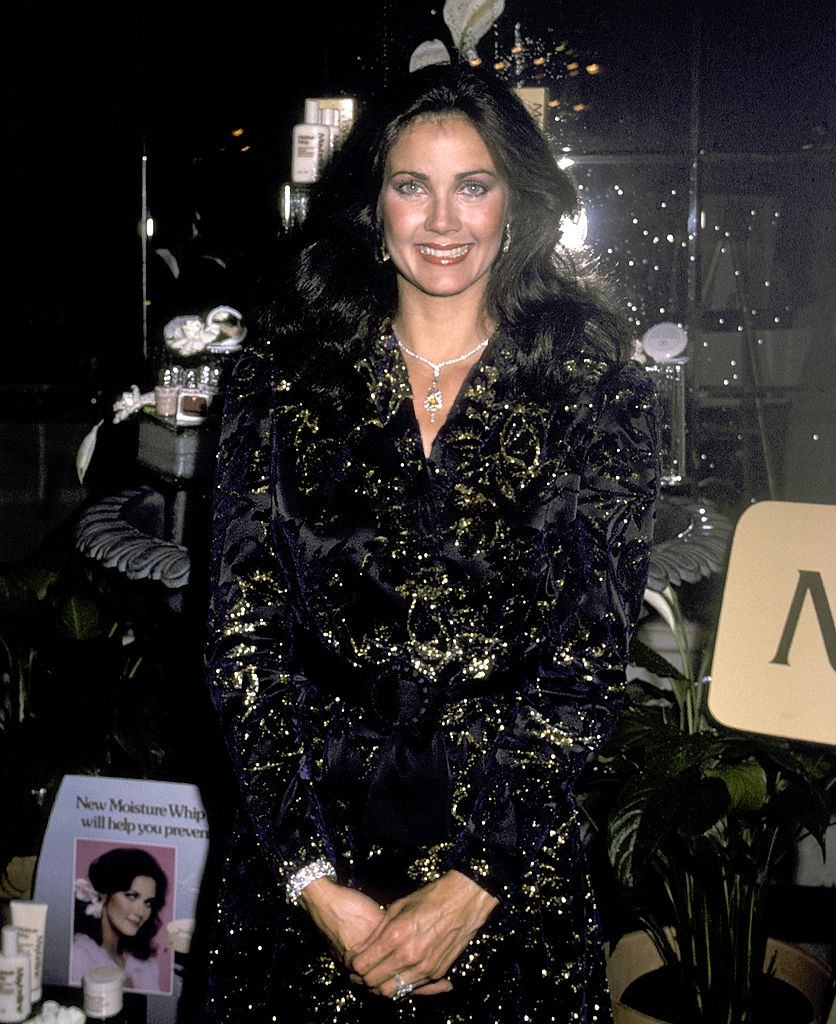 #50 Lynda Carter attends the Maybelline Press Conference, 1980.