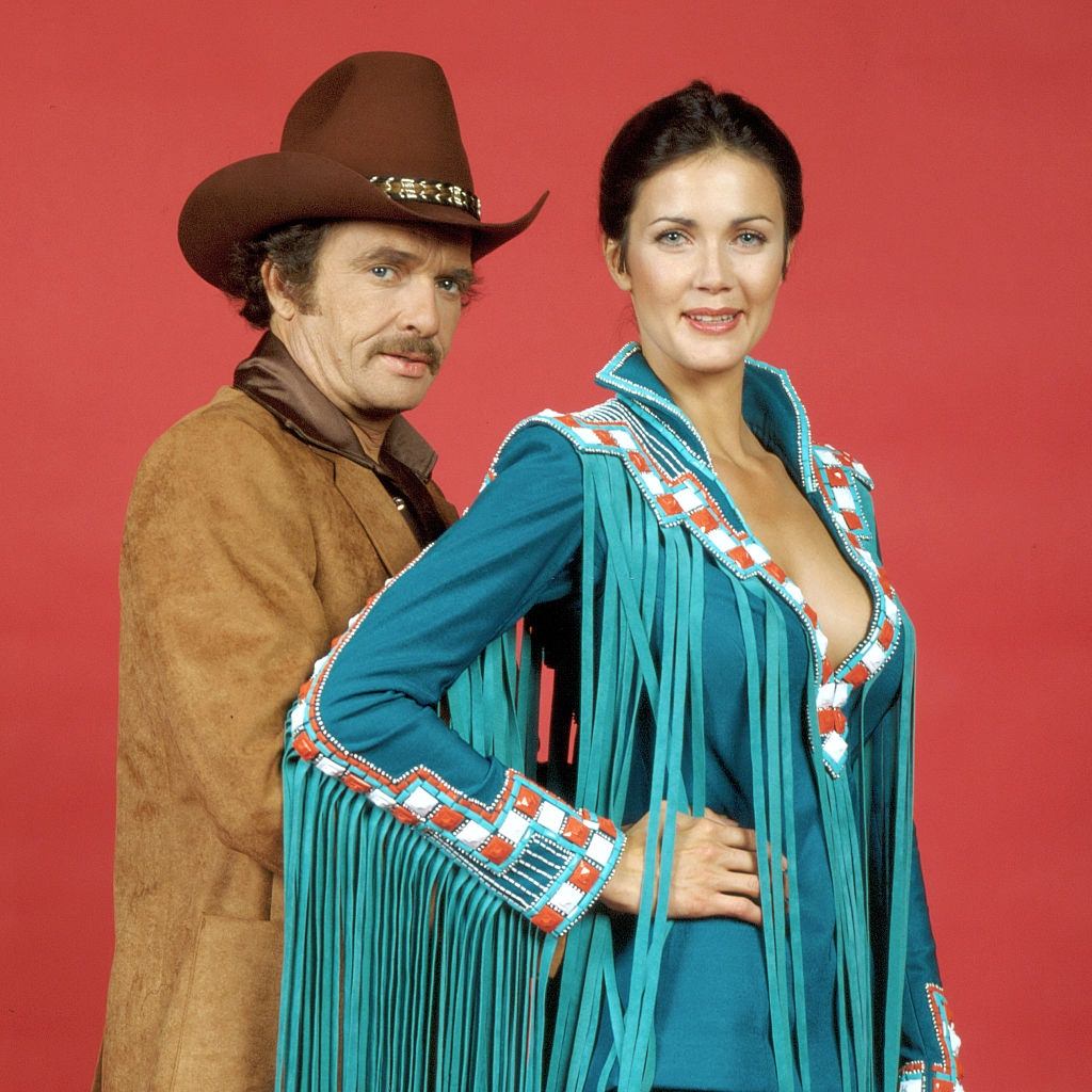 #54 Lynda Carter with singer Merle Haggard, 1980.