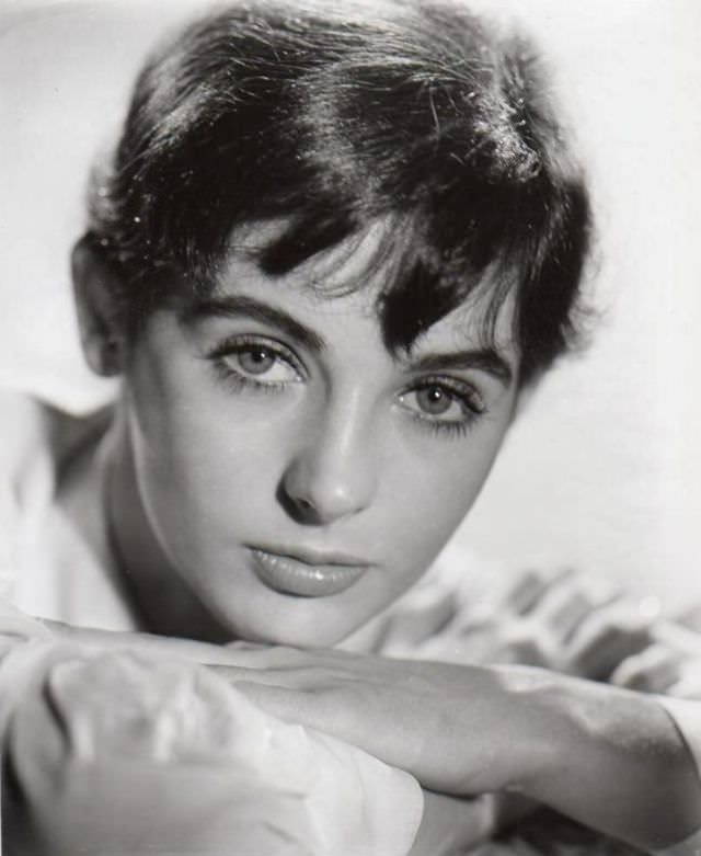 Millie Perkins as Anne Frank during the Filming of ‘The Diary of Anne Frank (1959)’ Movies &; TV