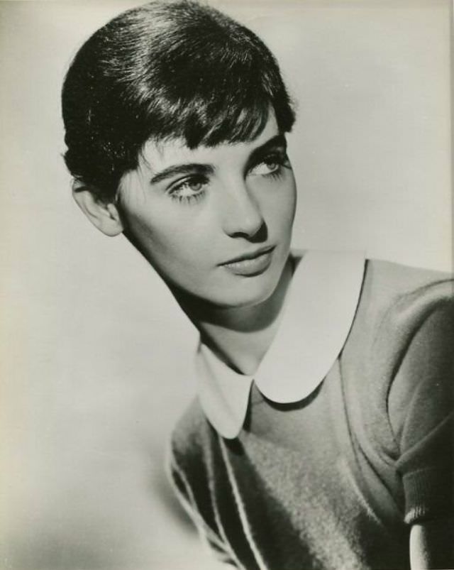 Millie Perkins as Anne Frank during the Filming of ‘The Diary of Anne Frank (1959)’ Movies &; TV