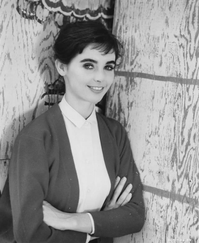 #4  Millie Perkins as Anne Frank during the Filming of ‘The Diary of Anne Frank (1959)’ #4 Movies & TV