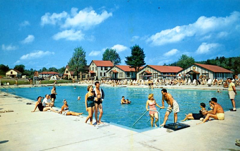 #22 Laurels Hotel and Country Club pool, Monticello, New York