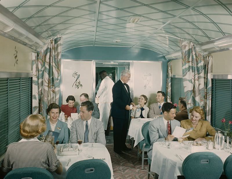 #1 Southern Pacific Sunset Limited Diner, Budd Company, June 1950