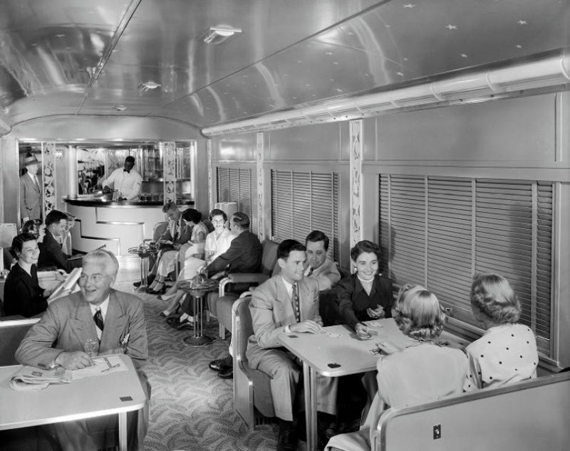 #12 Southern Pacific Sunset Limited Lounge Car, Long View, Budd Company, June 1950