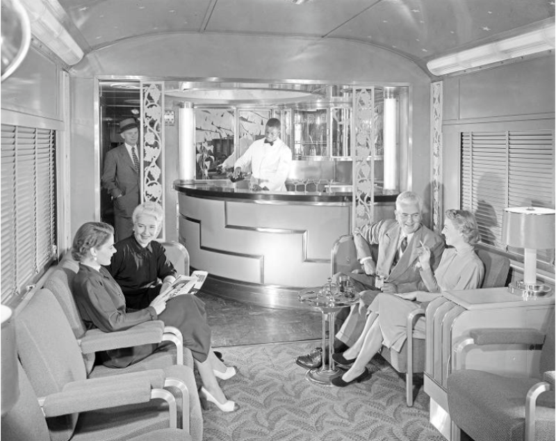 #9 Southern Pacific Sunset Limited Lounge and Bar, Budd Company, June 1950