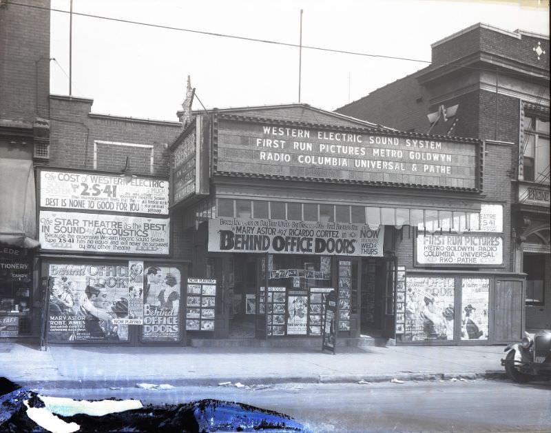 #18 Star Theater at 16 South Jefferson, at the corner of Market and Jefferson, June 1931