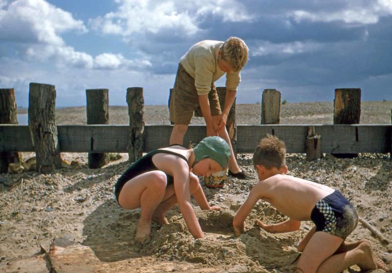 #10 Children at the beach, Suffolk