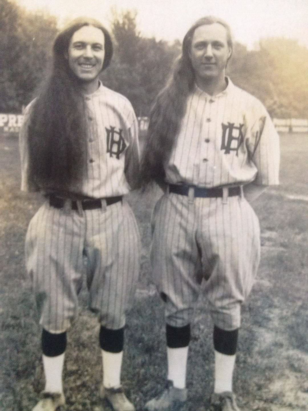 Long-haired and Bearded baseball team: The House of David team was a baseball version of the Harlem Globetrotters
