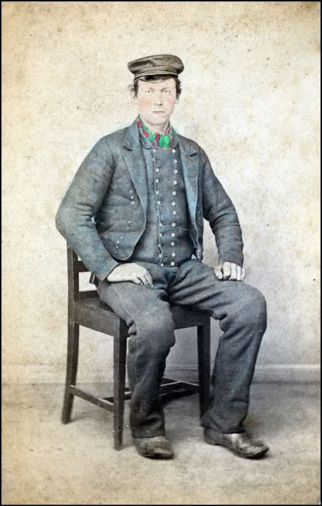 #14 Man from Modalen in Norwegian costume, 1870s