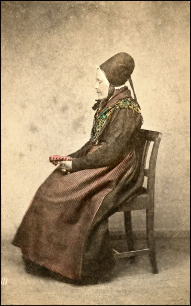 #16 Woman from Jolster in Norwegian costume, 1870s