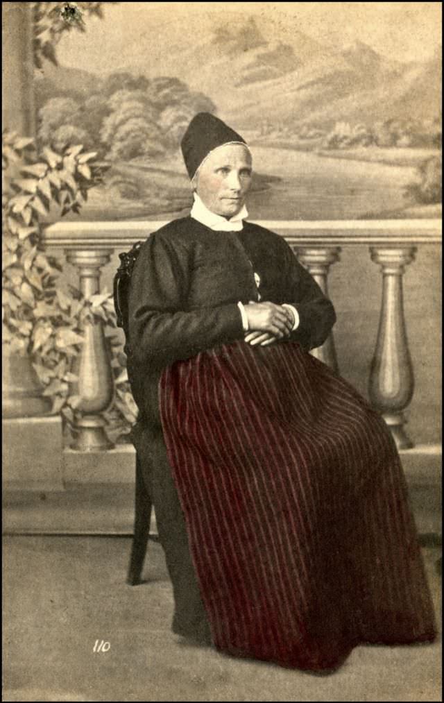 #17 Woman from Jolster in Norwegian costume, 1870s