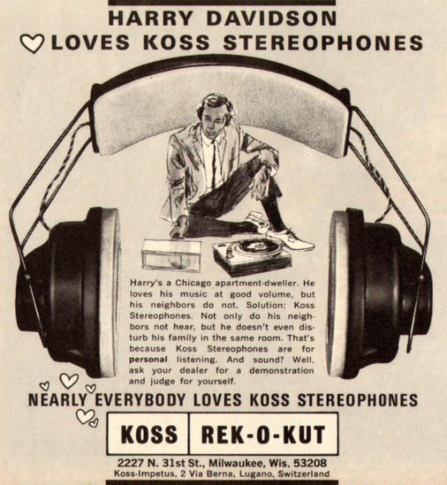Interesting Vintage Ads of Headphones from the 1950s Vintage Ads