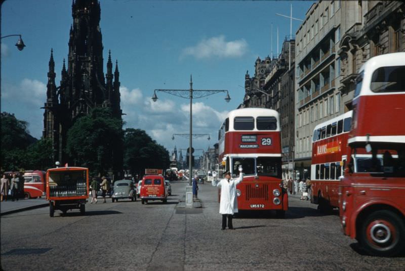 #73 Princes Street, West from St. Andrew, Edinburgh, 1960s