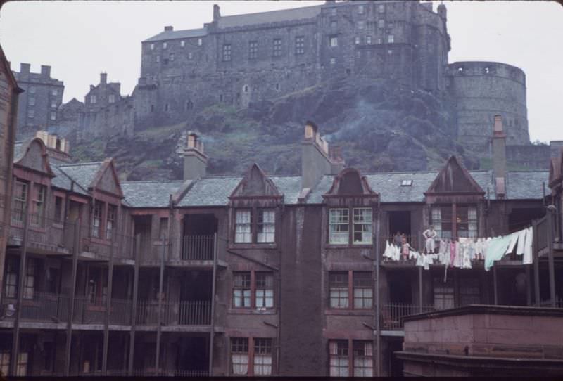 #59 Portsburgh Square below Edinburgh Castle, 1960s