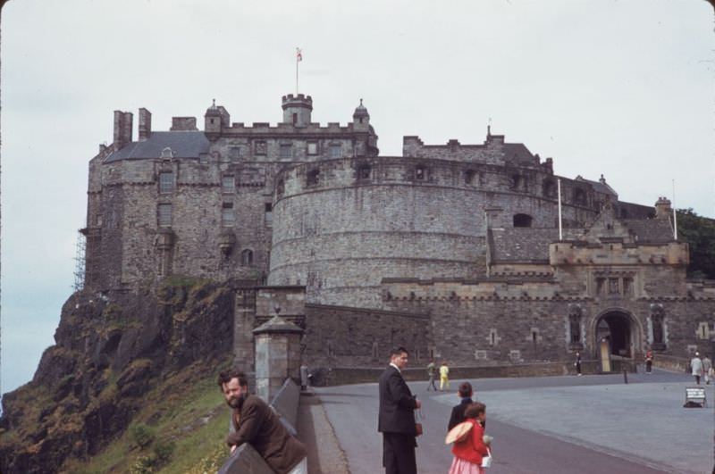 #77 Edinburgh Castle from Esplanade, 1960s