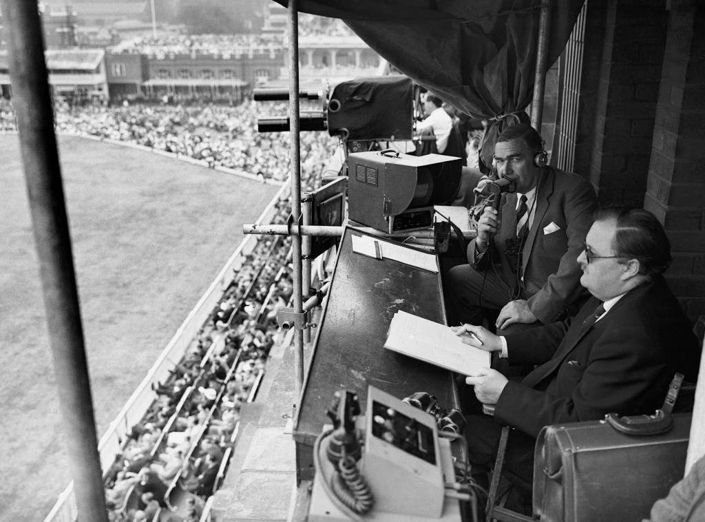 #31 A view of the commentators box at Lord’s, 1957