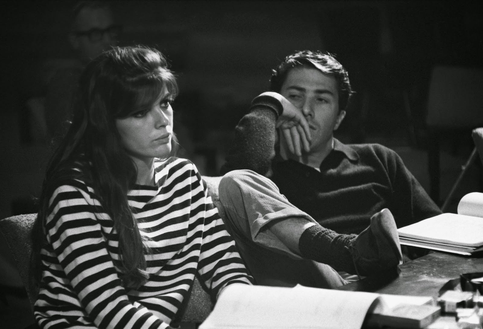 #15 Katharine Ross and Dustin Hoffman in rehearsal for “The Graduate,” 1967