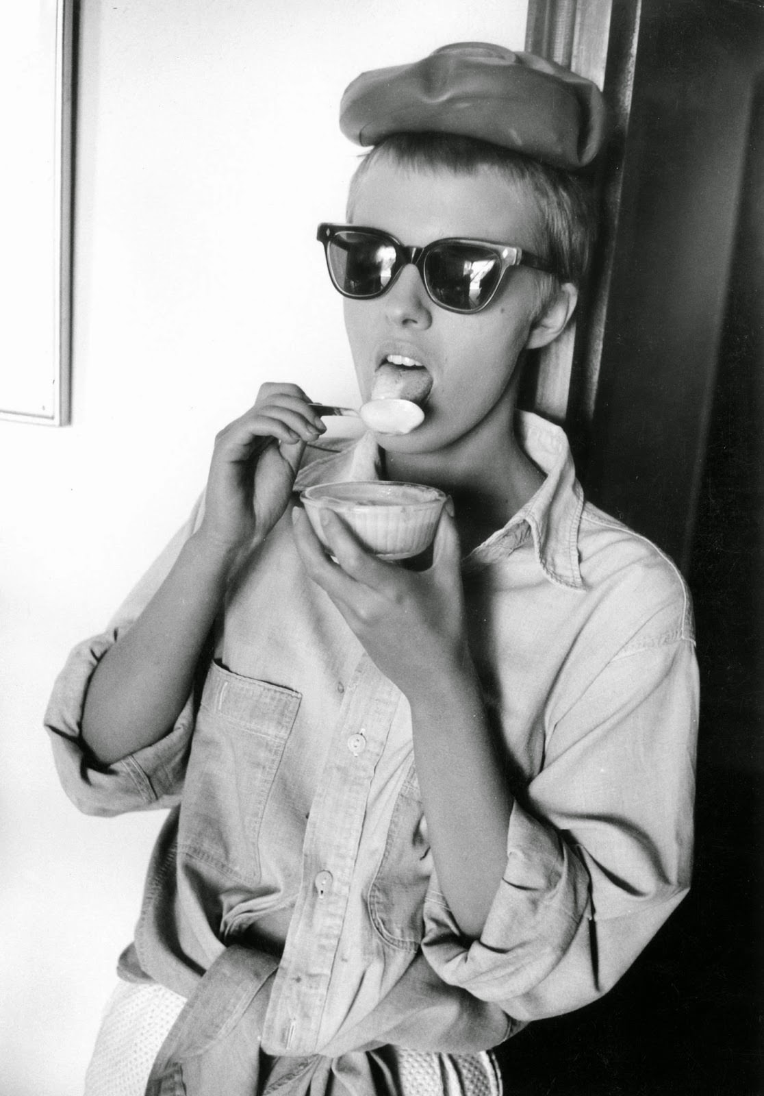 #31 Jean Seberg during filming of “Bonjour Tristesse” in France, 1957