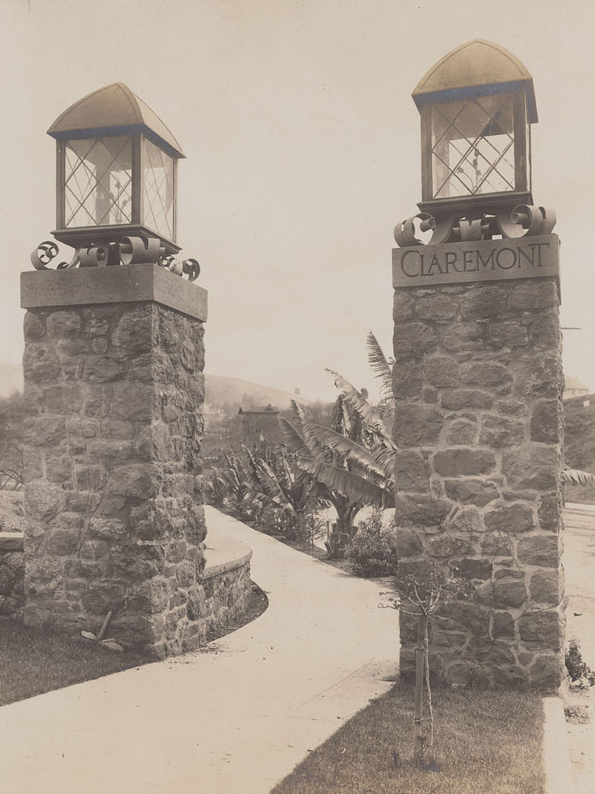 #6 Entrance to Claremont, Berkeley, California, 1900s