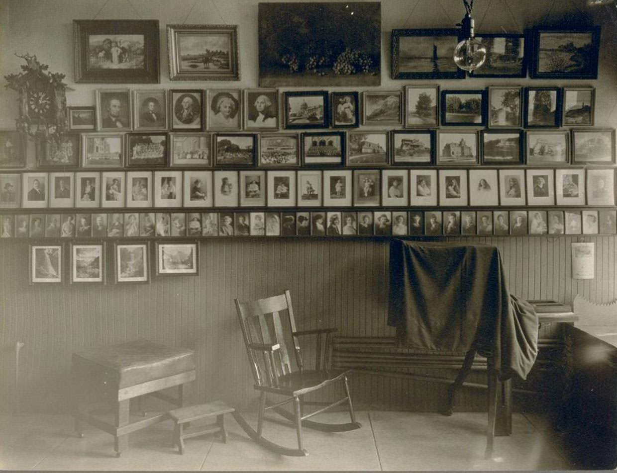 #80 Interior of photography studio of Max W, 1922.