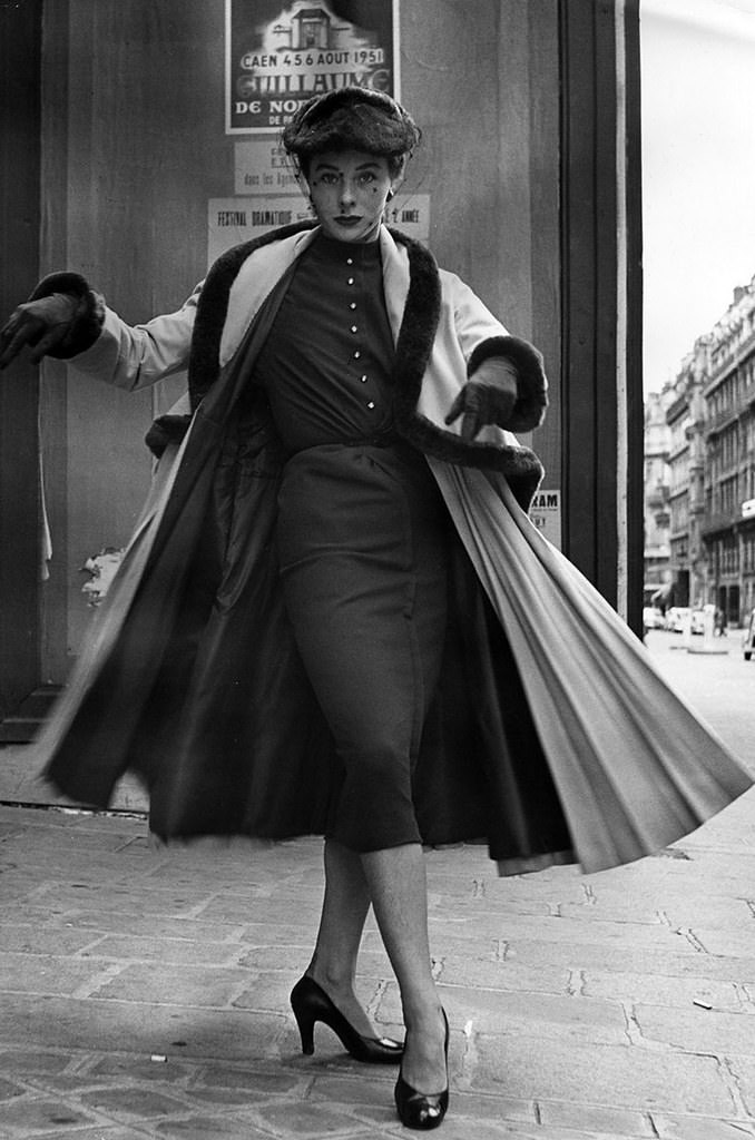 #39 Bettina Graziani wearing a Jacques Fath ‘bell-line’ design