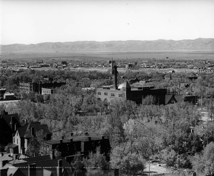 #25 Denver-Larimer Street-Pioneer and Railroad Buildings, 1890s.