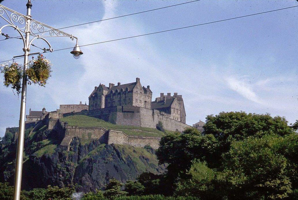 #69 Edinburgh Castle from Princes Street, 1953