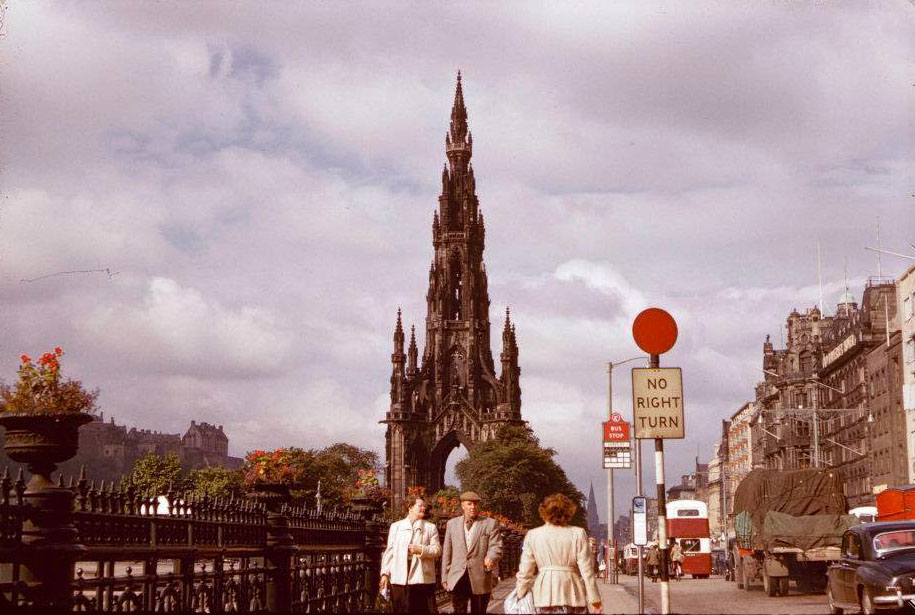 #9 Outside Waverley Market on Princes Street, 1958
