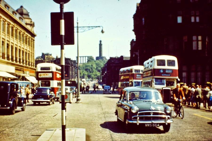 #10 East End of Princes Street near Woolworths and Waverley Market, 1958