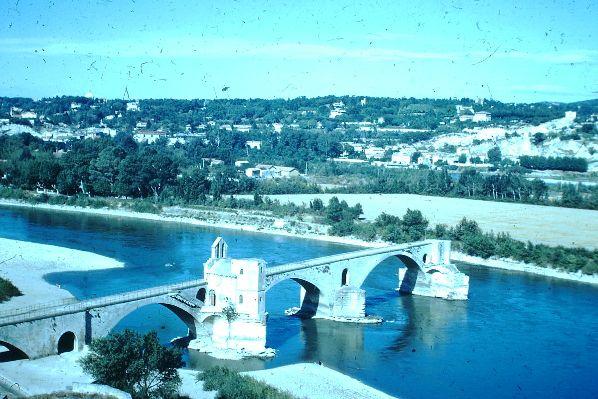 #20 Pont d’Avignon from Les Rochers- Avignon, France, 1953
