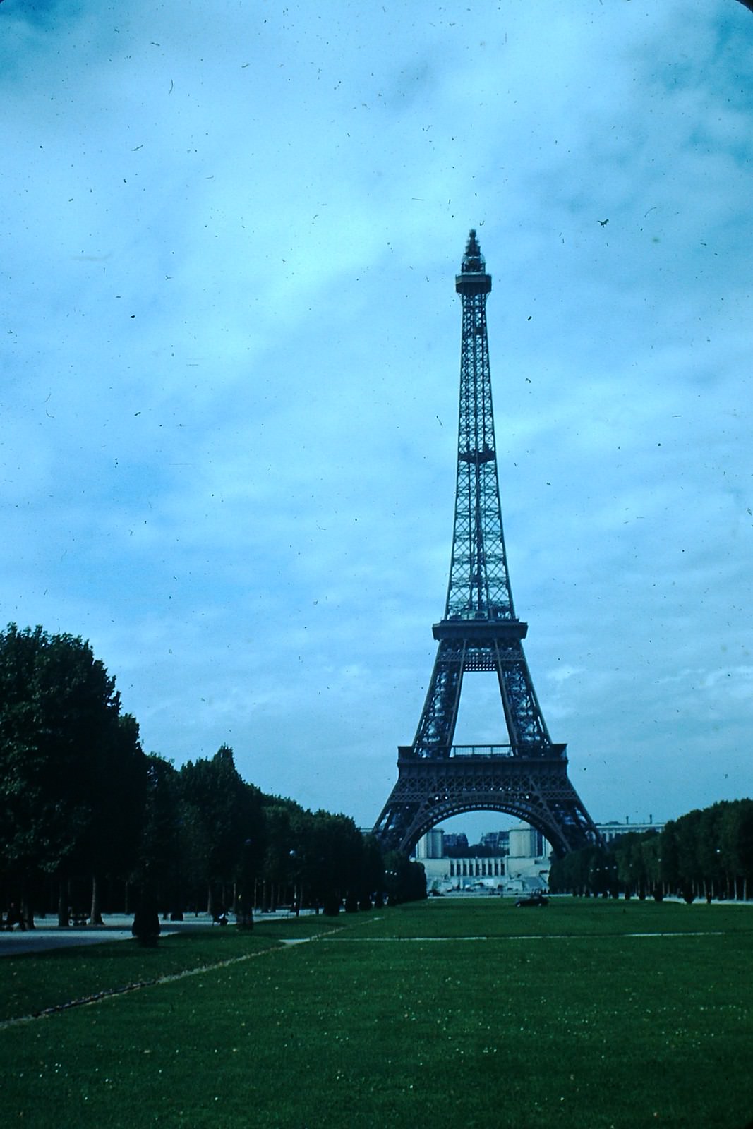 #32 Eiffel Tower- Palais de Chaillot in background-Paris, France, 1953