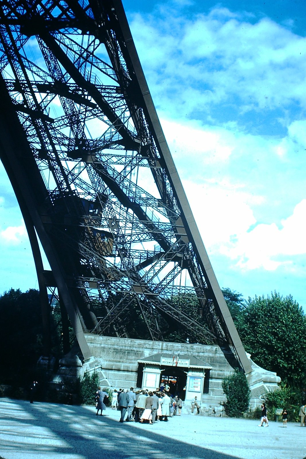 #34 One Leg of Eiffel Tower- Paris, France, 1953