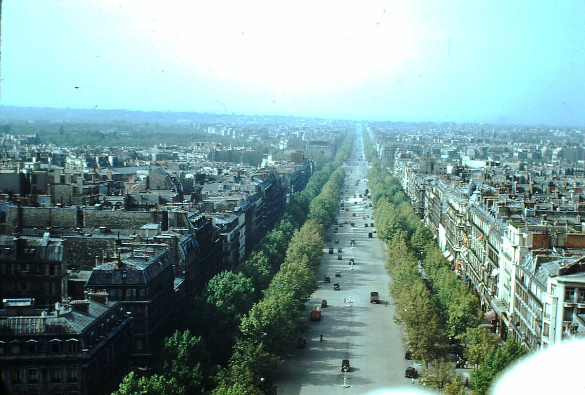 #42 From the Arch of Triumph- Paris, France, 1953