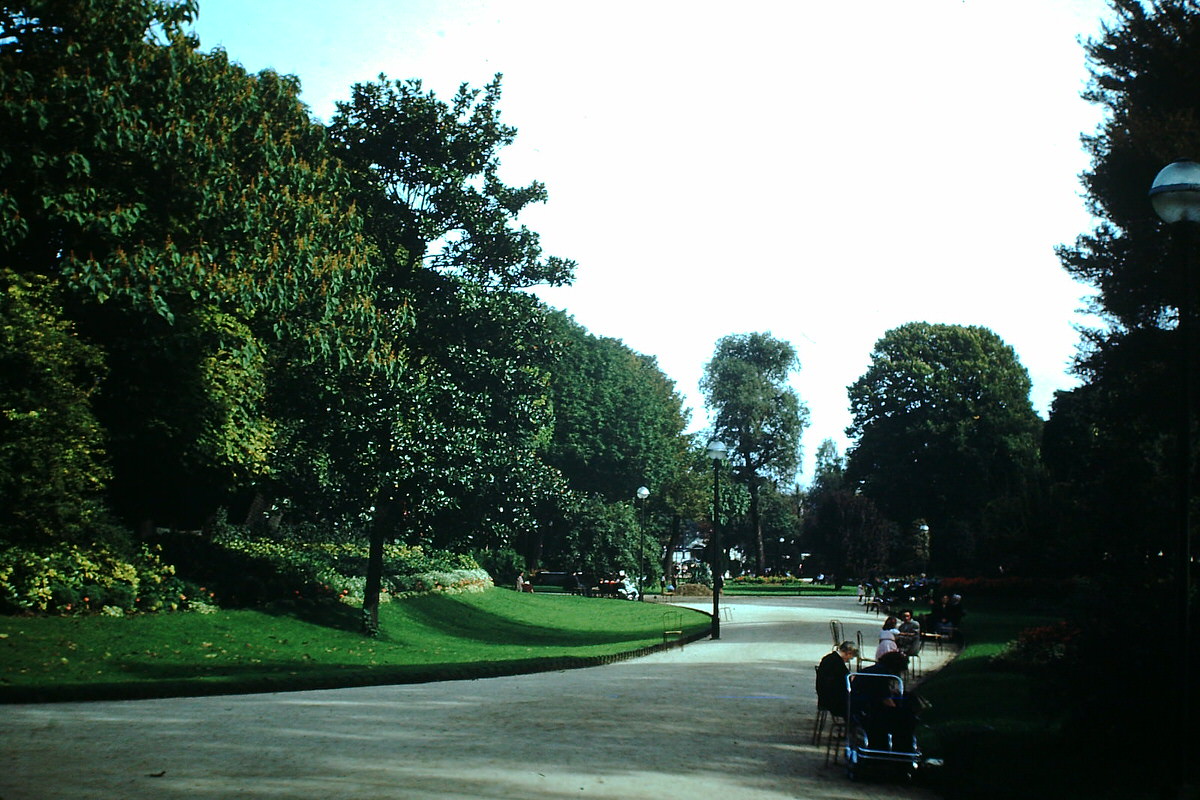#48 Park Along Champs Elysees- Paris, France, 1953