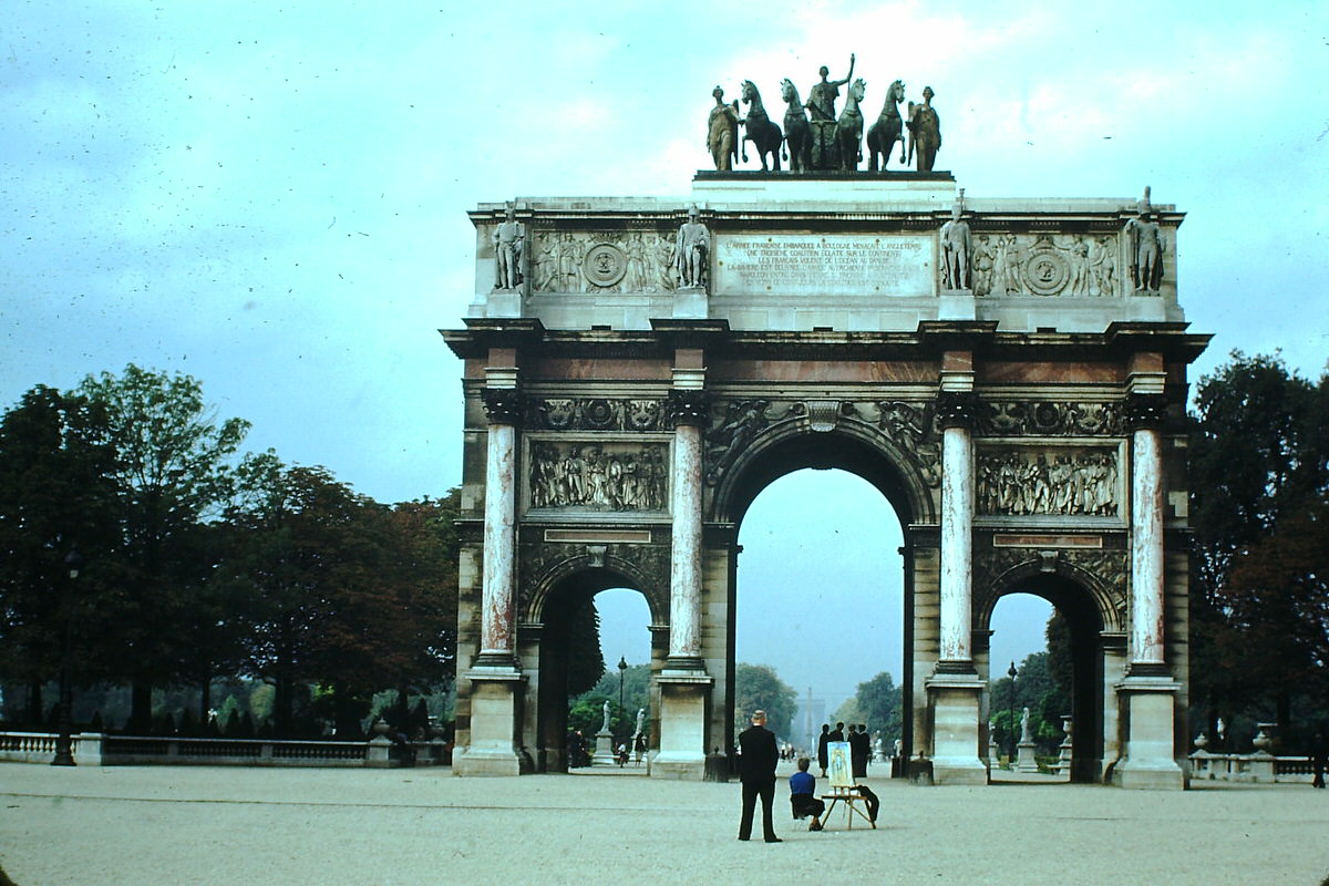 #59 Replica of Arch of Septimus Severus in Rome, Paris, France, 1953