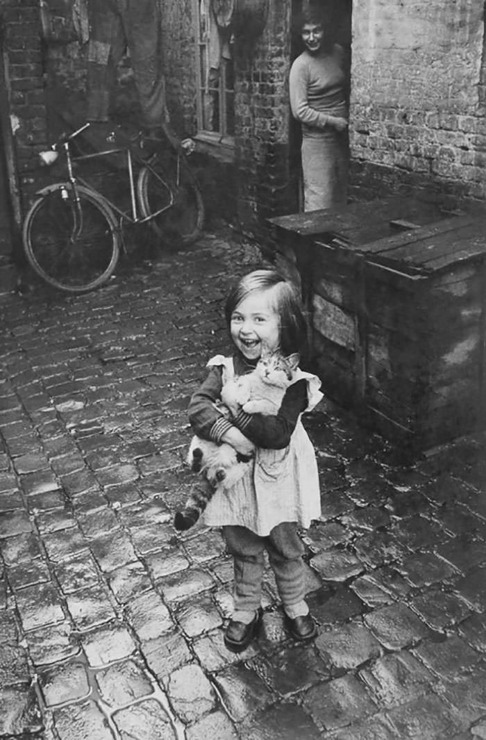 #11 Happy french girl and her cat, 1959