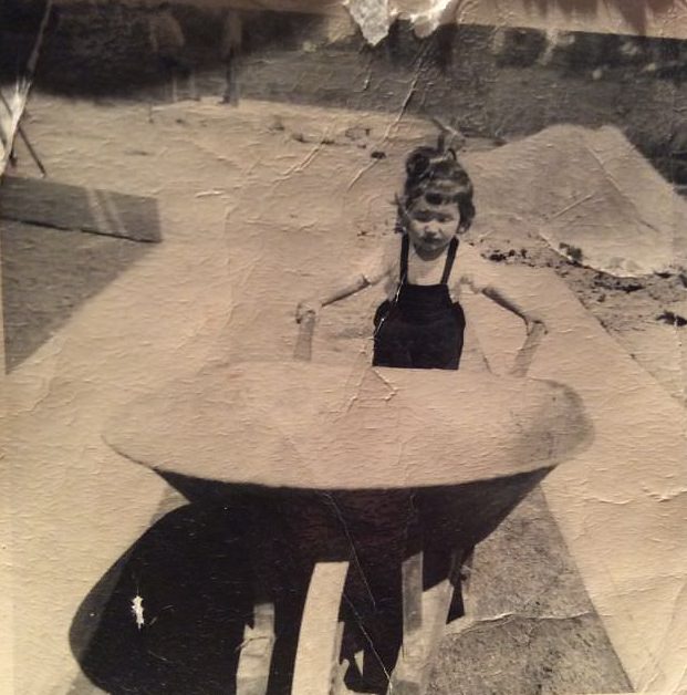 #66 A girl helping her dad, 1950s