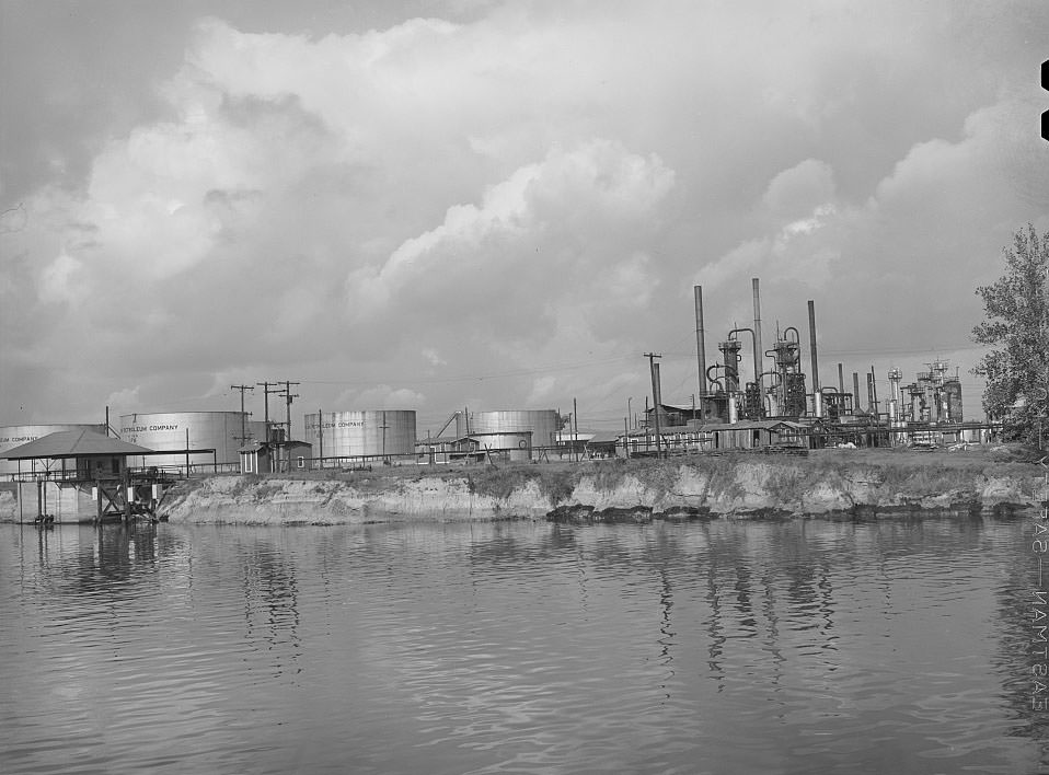 #40 Oil refinery on the bank of the ship channel. Port of Houston, Texas