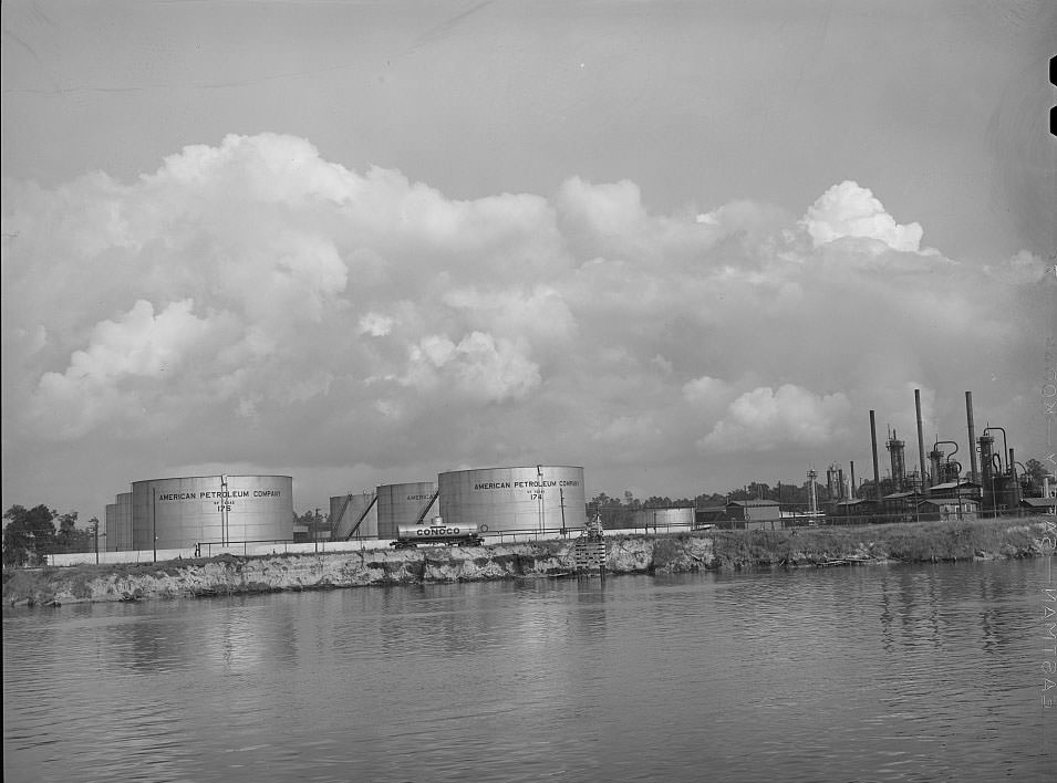 #2 Oil refinery on the bank of the ship channel. Port of Houston, Texas
