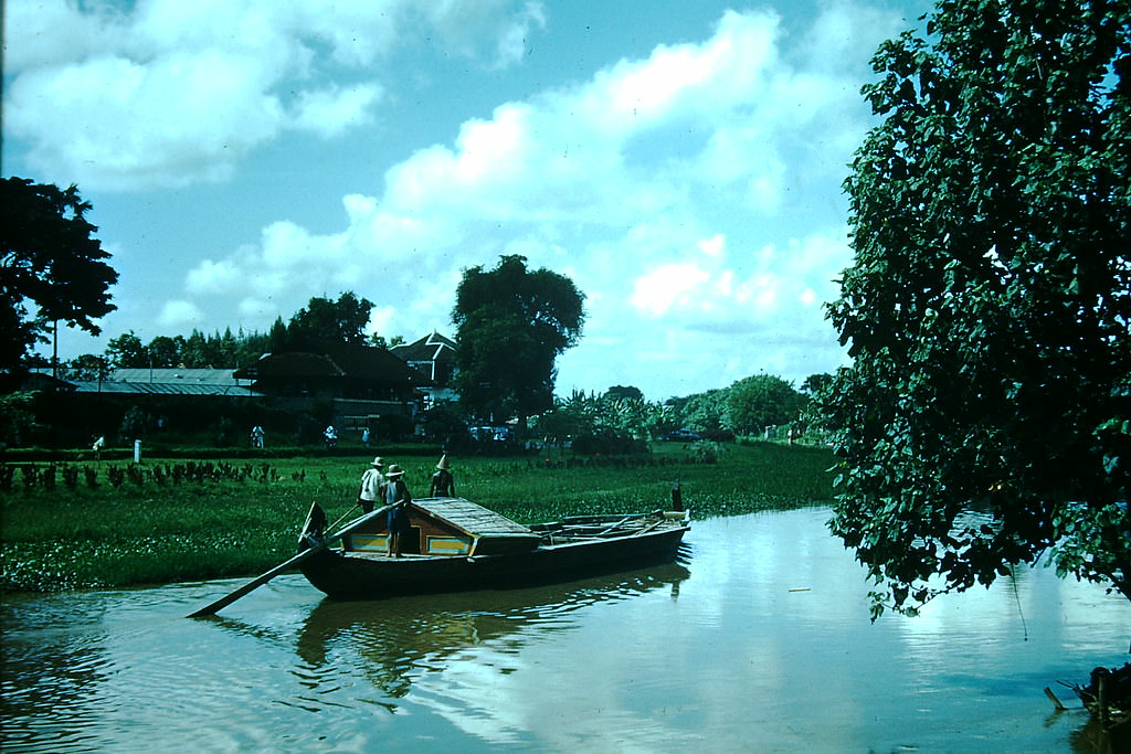 #11 Canal Boat in Surabaya, Indonesia, 1952