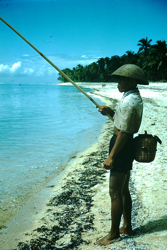 #61 Fisherman at Sanoeur- Bali, Indonesia, 1952
