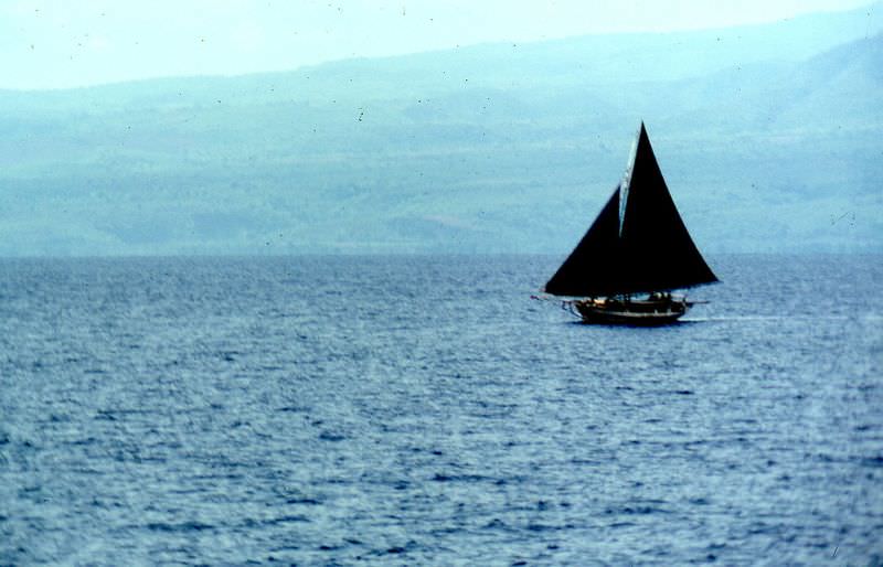 #46 Makasar sailboat near Sumbawa, 1970s