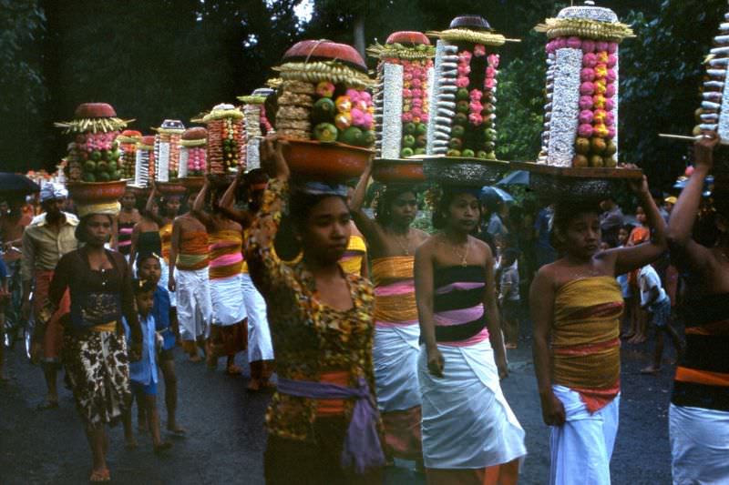 #63 Balinese procession, 1970s