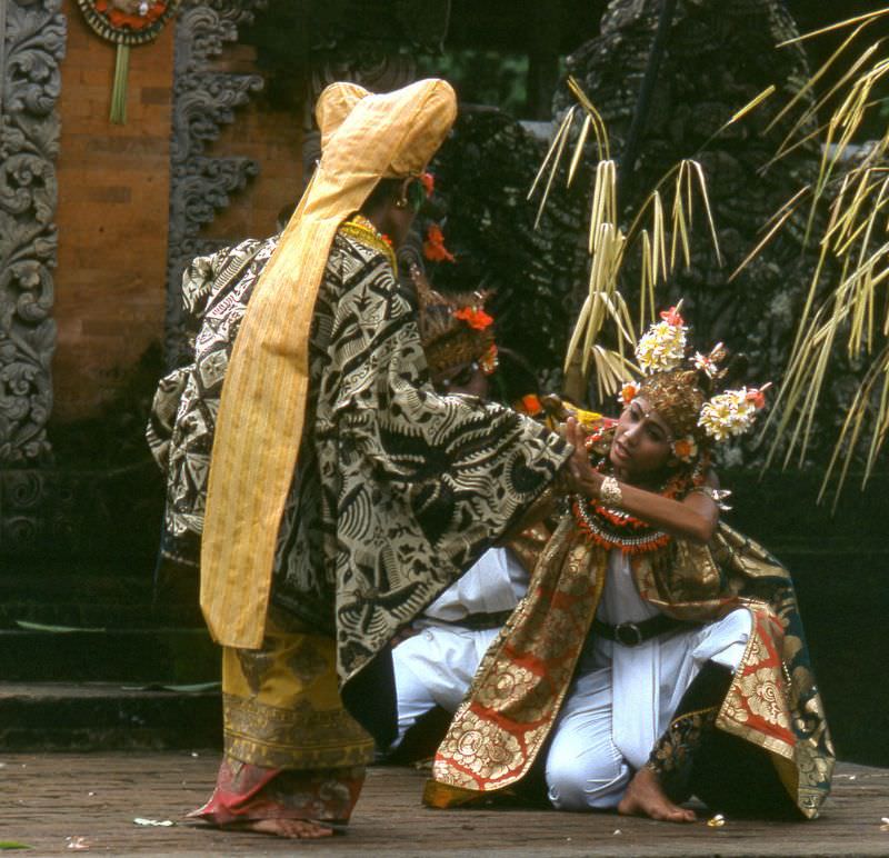 #71 Traditional Balinese dance at Kuta Beach, 1970s