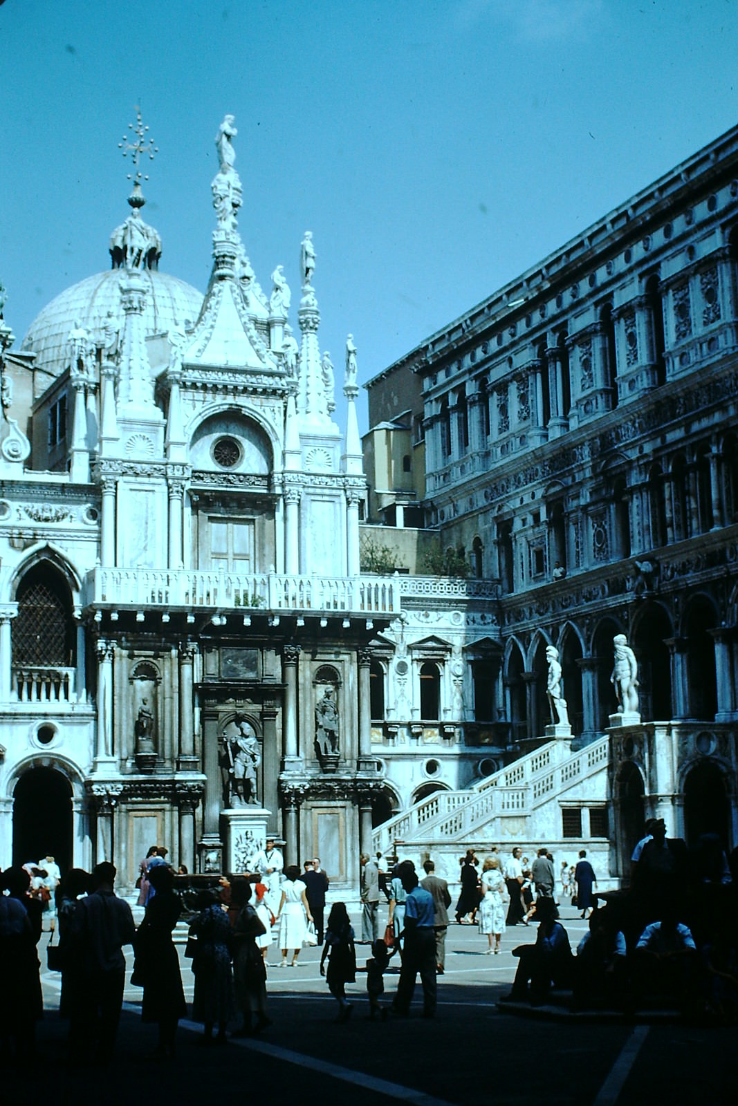 #12 Courtyard of Doge’s Palace- Venice, Italy, 1954.