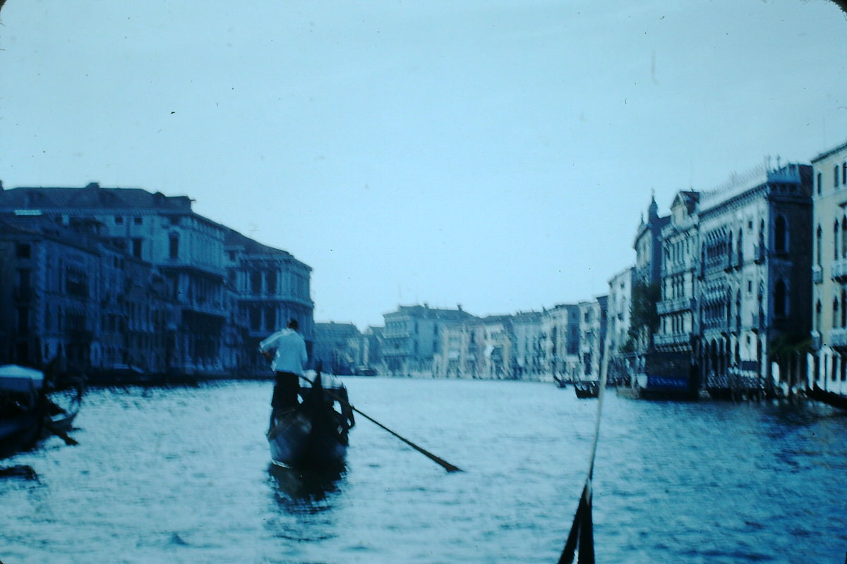 #30 Canal Scene- Venice, Italy, 1954.